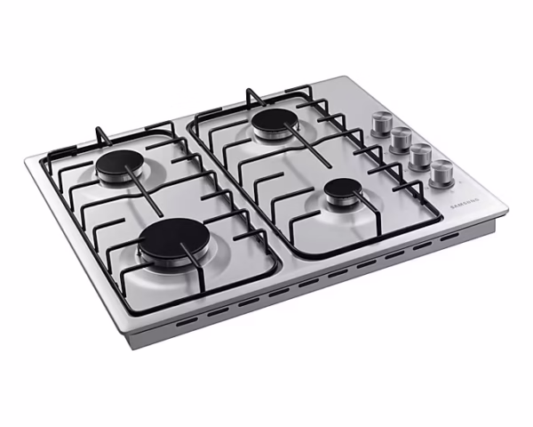 Samsung 4 Burners Built In Gas Hob Cooktop and Powerful Heat, Silver Model – NA64B3100AS/SG – 1 Year Warranty