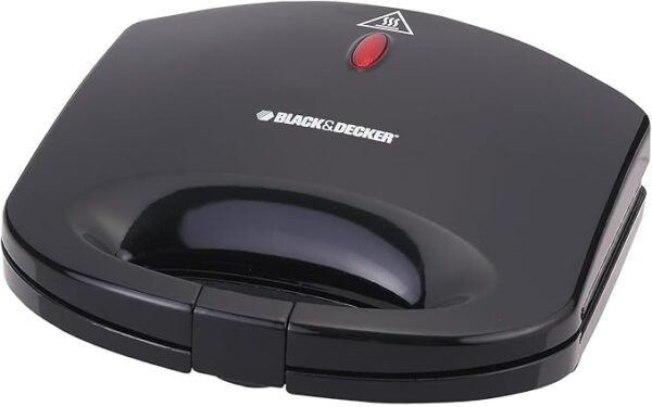 Black & Decker 600W 2 Slice Non-Stick Sandwich Maker Black BD-TS1000-B5 - 1 Year Full Warranty