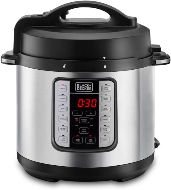 Black & Decker 1000W, 10L, Multi-Cooker, Electric Pressure Cooker - BD-PCP1010-B5 - 1 Year Full Warranty