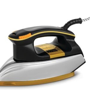 Black & Decker 1200W Heavy Weight Dry Iron Black/Gold - F550-b5 -  1 Year Full Warranty