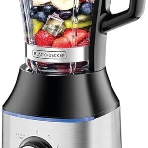 Black and Decker 700W High Speed Premium Blender with Glass Jar Black/Silver - BD-BX650G-B5 - 1 Year Full Warranty