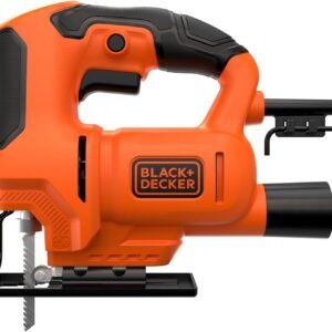 Black+Decker 400W Compact Electric Jigsaw with Blade, Orange/Black - BD-BES602MEA1-B5 - 1 Year Full Warranty