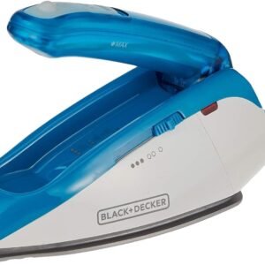 Black & Decker 1085W Dual Voltage Travel Steam Iron, Blue - Ti250-B5 - 1 Year Full Warranty