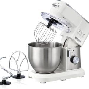 BLACK+DECKER Stand Mixer, 1000W, 6L Stainless Steel Bowl, Planetary Action - BD-MKM100-B5 - 1 Year Full Warranty