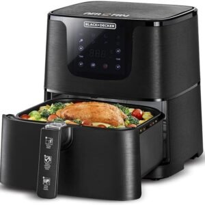 Black & Decker Grand Digital AeroFry Air Fryer 4.3L, Black - BD-AF700-B5 - 1 Year Full Warranty