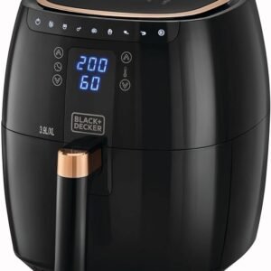 Black & Decker Digital 7-in-1 Multifunction Air Fryer 1500W 8.6L/1.4Kg Capacity With Rapid Hot Air Circulation For Frying, Grilling, Broiling, Roasting, and Baking - BD-AF5539-B5 - 1 Year Full Warranty