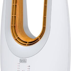 Black & Decker 58CM, 2-in-1 Bladeless Fan, 45W , White LED Lamp, Remote Control - FBL58-B5 - 1 Year Full Warranty