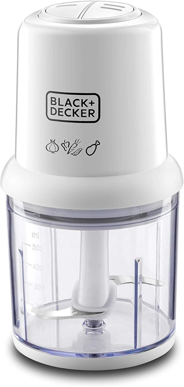 Black & Decker Vertical Chopper 300W 500ml Capacity White Model - BD-SC310-B5 - 1 Year Full Warranty