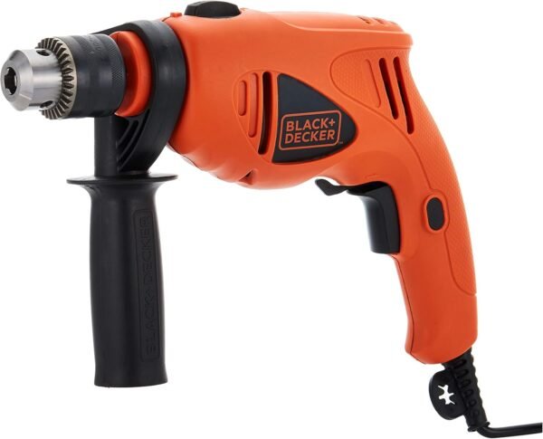 Black+Decker 550W 13mm VSR Keyed Chuck Hammer Drill - BD-HD5513V-B5 - 1 Year Full Warranty