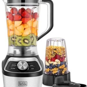 BLACK+DECKER High-Speed Blender, 1200W Motor, 1.85L BPA-Free Jar - BD-BXH1200-B5 - 1 Year Full Warranty