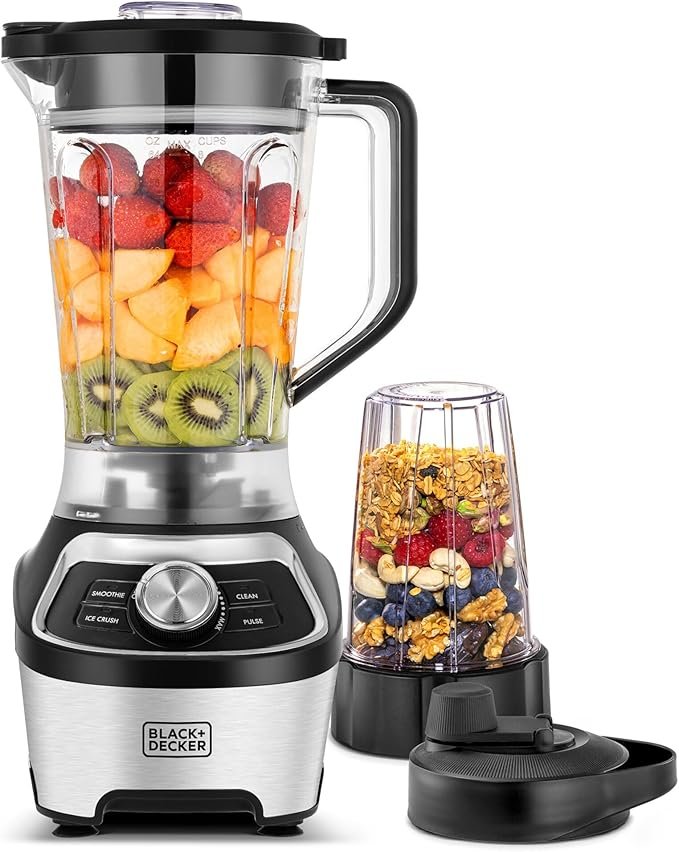 BLACK+DECKER High-Speed Blender, 1200W Motor, 1.85L BPA-Free Jar - BD-BXH1200-B5 - 1 Year Full Warranty