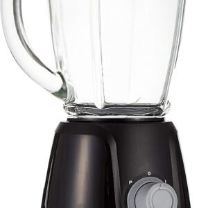 Black and Decker 400W Blender With Glass Jar And 2 Grinding Mill, Black - BD-BX440G-B5 - 1 Year Full Warranty