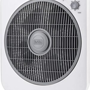 Black & Decker, 40W, Box Desk Fan 12 Inch Diameter, Portable/Travel - BD-FB1220-B5 - 1 Year Full Warranty