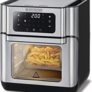 BLACK+DECKER 12L Air Fryer Oven, 1500W with Rapid Air Convection Technology - BD-AOF100-B5 - 1 Year Full Warranty