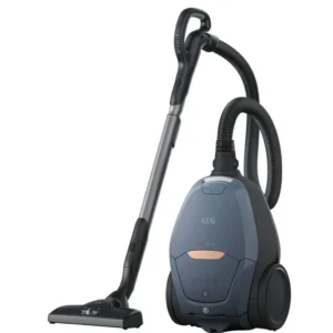 AEG 600 Watt Vacuum Cleaner with Bag XL Soft Wheels Additional Nozzles and Dust Bag Denim Blue Model – VX8215DB – 1 Year Warranty