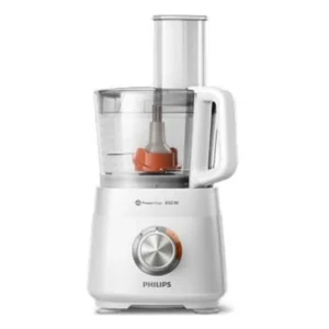Philips 850W Viva Collection Compact Food Processor, 30 Functions, Citrus Press & Mill, 1.5L Bowl, White Model – HR7520/01 – 1 Year Warranty