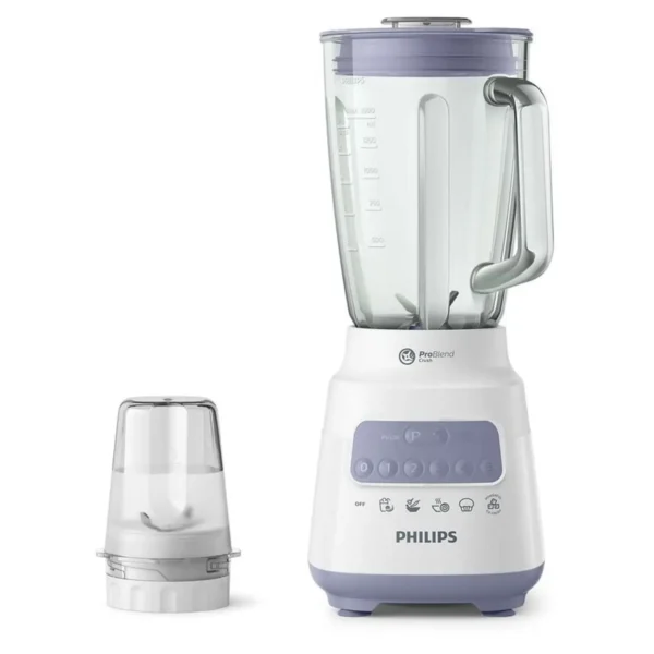 Philips Series5000, Blender, 700W, 2L Capacity, 5 Speed and Pulse White/Purple Model – HR2222/01 – 1 Year Warranty
