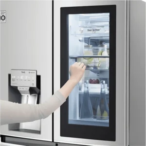 LG 638 Liter Side-by-Side Fridge with Freezer, Multi Door, InstaView, Water Dispenser with UV Nano, Total No-Frost, Inverter Linear Compressor, Wi-Fi, Color Stainless Steel Model – GMX945NS9F-KR – International Version