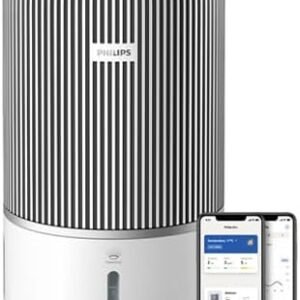 Philips 3400 Series Smart 2-in-1 Air Purifier & Humidifier PureProtect Water , 5 Speed, Sleep Mode, White Model – AC3420/10 – 1 Year Full Warranty