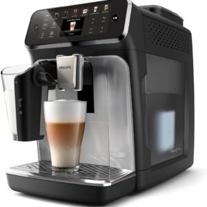 Philips 1.8Liter Full Automatic LatteGo Espresso Machine, Color Black Silver Painted Model – EP4446/70 – 1 Year Full Warranty