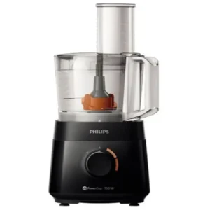 Philips 750W Multiprocessor Food Kitchen System Includes Blender 4-in-1 Processor, 2 speeds , Black Model – HR7301/90