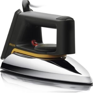 Philips 1000 Watt Classic Dry iron Linished Soleplate Black Model – HD1172/27 – 1 Year Full Warranty
