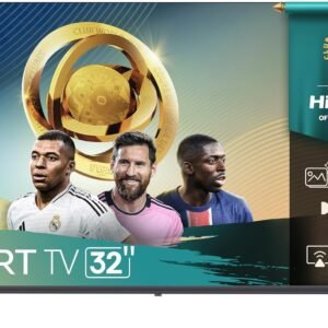 Hisense 32-Inch Smart LED TV with Dolby Audio, VIDAA OS, and AI Sports Mode - 32A4Q - 1 Year Full Warranty