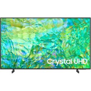Samsung 50 Inch Crystal UHD Smart TV, Crystal Processor 4K, Vivid Crystal Color, Airslim, Smart Hub, Color Titan Gray Model – UA50CU8000UXZN – 1 Year Full Warranty.