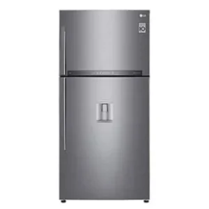 LG 682 Liter Top Mount Refrigerator With Water Dispenser, Double Door, LINEAR Cooling, Color Silver Model – GLT682HLCL