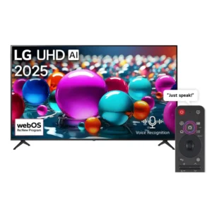 LG 55Inch 4K UHD Al Smart TV, AI Magic Remote, Ready HDR10, WebOS 25, Color Black (2025) Model – 55UA85006LA-IDN – Interntional Version