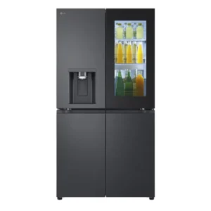 LG 889 Liter Side by Side Refrigerator, Water And Ice Dispenser, Inverter Compressor, Smart Control ( WiFi ), Insta View, Color Black Model – GRX39FFCRL