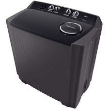 LG 9KG Twin Tub Semi Automatic Washing Machine With Wind Jet Dry Color Silver - P961RONT - International Version