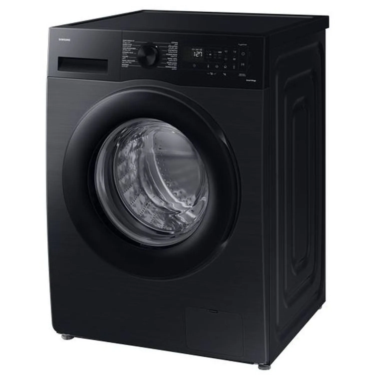 Samsung 9 Kg Front Load Washing Machine, 1400 RPM, AI Energy, WiFi Enabled, Spin EcoBubble, Hygiene Steam, Digital Inverter Motor, Color Black Model – WW90CGC04DABSG-CN – 1 Year Warranty.