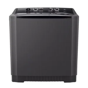 LG 15 Kg Twin Tub Washing Machine, Semi Automatic, Wind Jet Dry, 3 Wash Programs, Roller Jet, Color Black Model – P1561RWNT