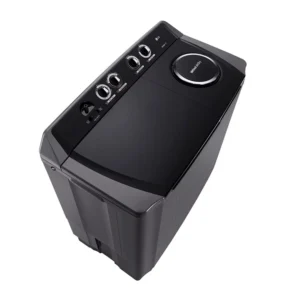 LG 18Kg Twin Tub Washing Machine, Wind Jet Spray, Roller Jet, 3 Wash Programs, Color Black Model – P1861RWNT – International Version.