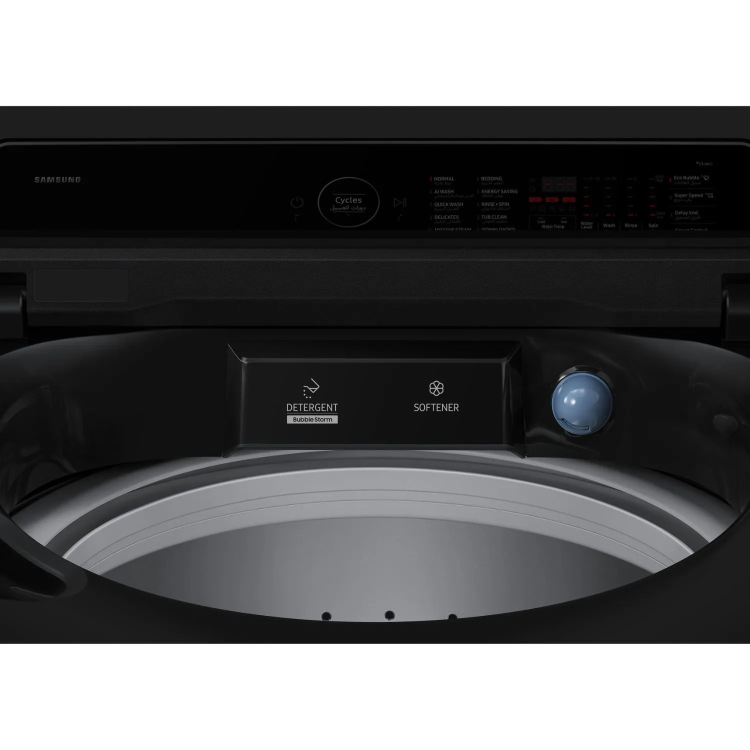Samsung 18 KG Top load Washing Machine, Bespoke Design, AI Wash, Color Black Model – WA80F18B9BGM - Image 2