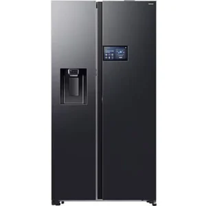 Samsung 615 Liter Bespoke Side-by-Side AI Refrigerator, 9″ LCD AI Home , Water Dispenser, Color Black Model – RS90F64D1F