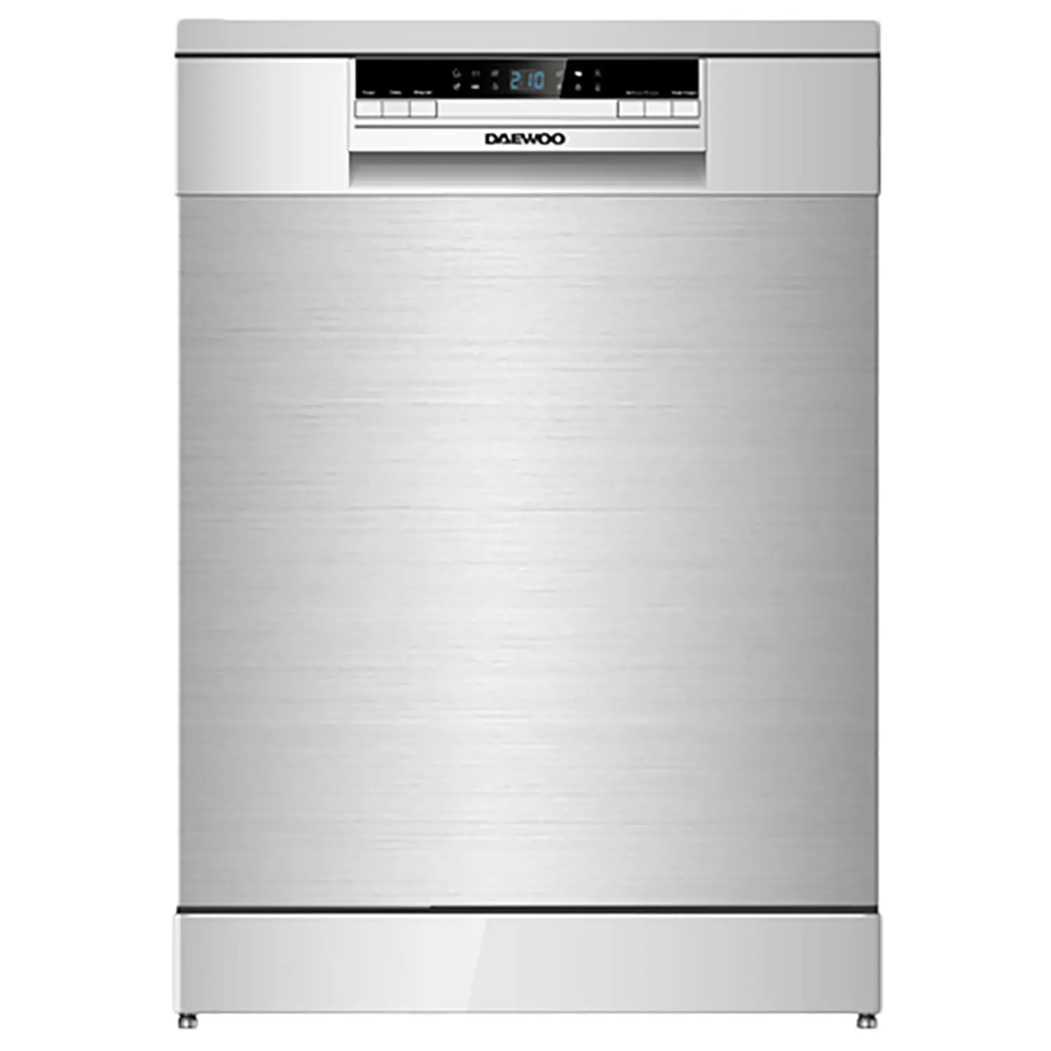 Daewoo Dishwasher with 15 place setting, 6 washing Programs, Button Controls with Digital Display, Silver Model – DDW-1513DZFD
