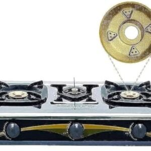 Rinnai 3 Burner Stainless Steel Gas Stove Color Silver Model - RI603E