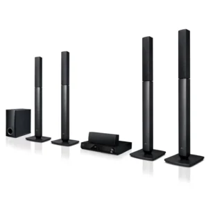 LG 5.1 Channel DVD Home Theater System,1000W, Tall Boy Speaker, Color Black Model – LHD657