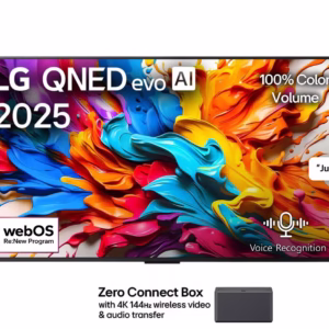LG 85 Inch QNED evo AI, 4K 144Hz Smart TV, QNED93 Series, AI Magic Remote, webOS25 2025, Color Black Model – 85QNED93A6A-AMAQ