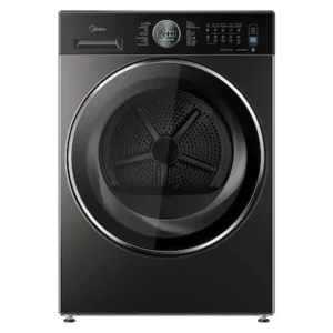Midea 10 kg Front Load Dryer, Turbo Dry, Stainless Steel, Dual Inverter Black Titanium Model – MD210H100WBT