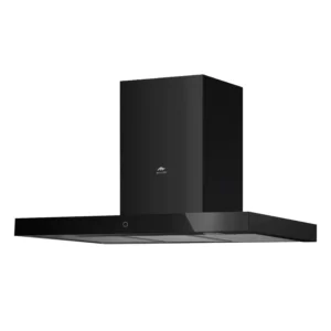 MILLEN 90 cm Kitchen Chimney Hood, Glass/Painted Body, Digital Display, Color Black Model – MKH 901 BB