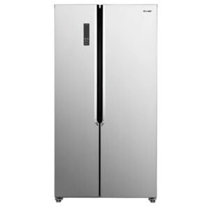Sharp 655 Litres Side by Side Refrigerator, Child Lock, Interior LED Light, Color Inox Silver Model – SJ-X655-DS3