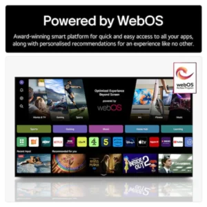 LG 43 Inch NanoCell 4K Smart TV, NANO80 Series, AI Processor Gen8, AI Magic Remote, Color Black (2025) Model – 43NANO80A6B