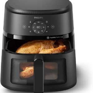 Philips 2000 series Air Fryer 6.2L ,9 preset functions,1700W with Rapid Air technology Black Model – NA230/09