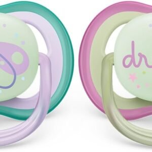 Philips Ultra Air Pacifier 2 Lightweight Breathable Glowing Pacifier Model - SCF376/19