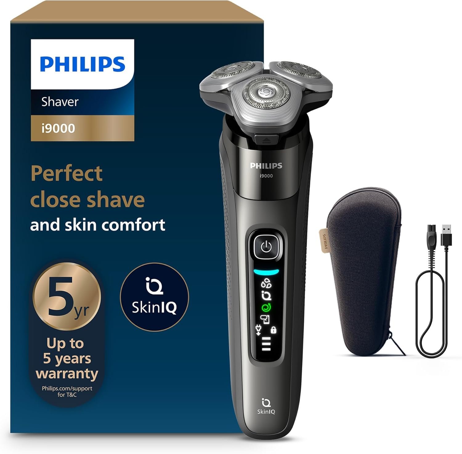 Philips i9000 Wet&Dry Electric Shaver with SkinIQ Model - X9002/05