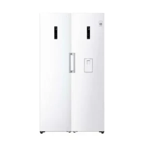 LG 708 Liter Twin Fridge Freezer Water Dispenser, Inverter Compressor, Twins Cooling System, Color White Model – GCB414EQFM/GCF411EQDM