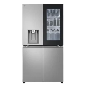LG 889 Liter Side by Side Refrigerator, Water And Ice Dispenser, Inverter Compressor, Smart Control ( WiFi ), Insta View, Color Silver Model – GRX39FFLRL